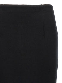 Auralee Double Face Knit Skirt Black