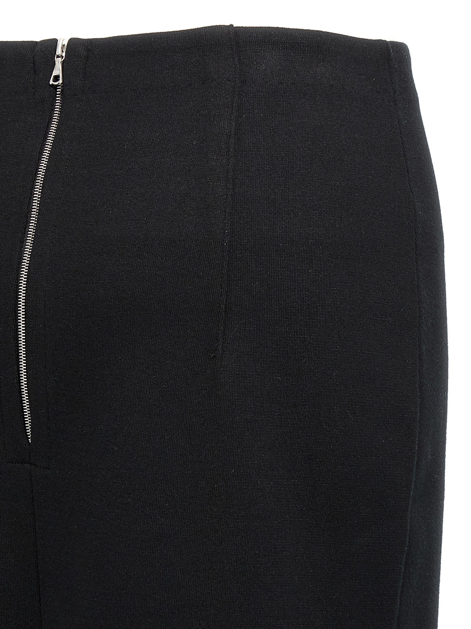 Auralee Double Face Knit Skirt Black