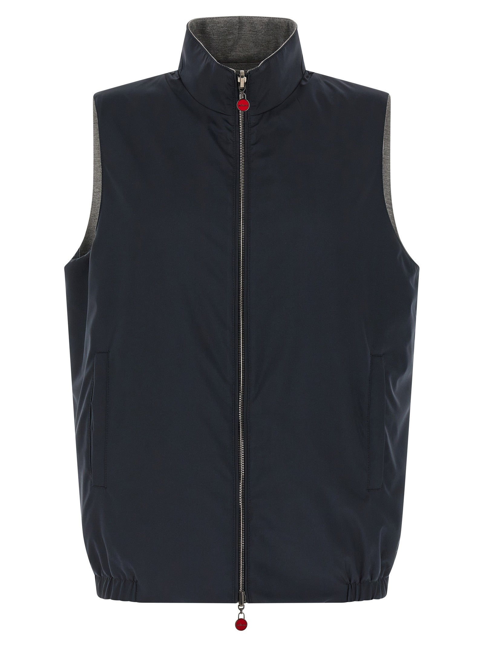 Kiton Double Face Nylon Vest Blue