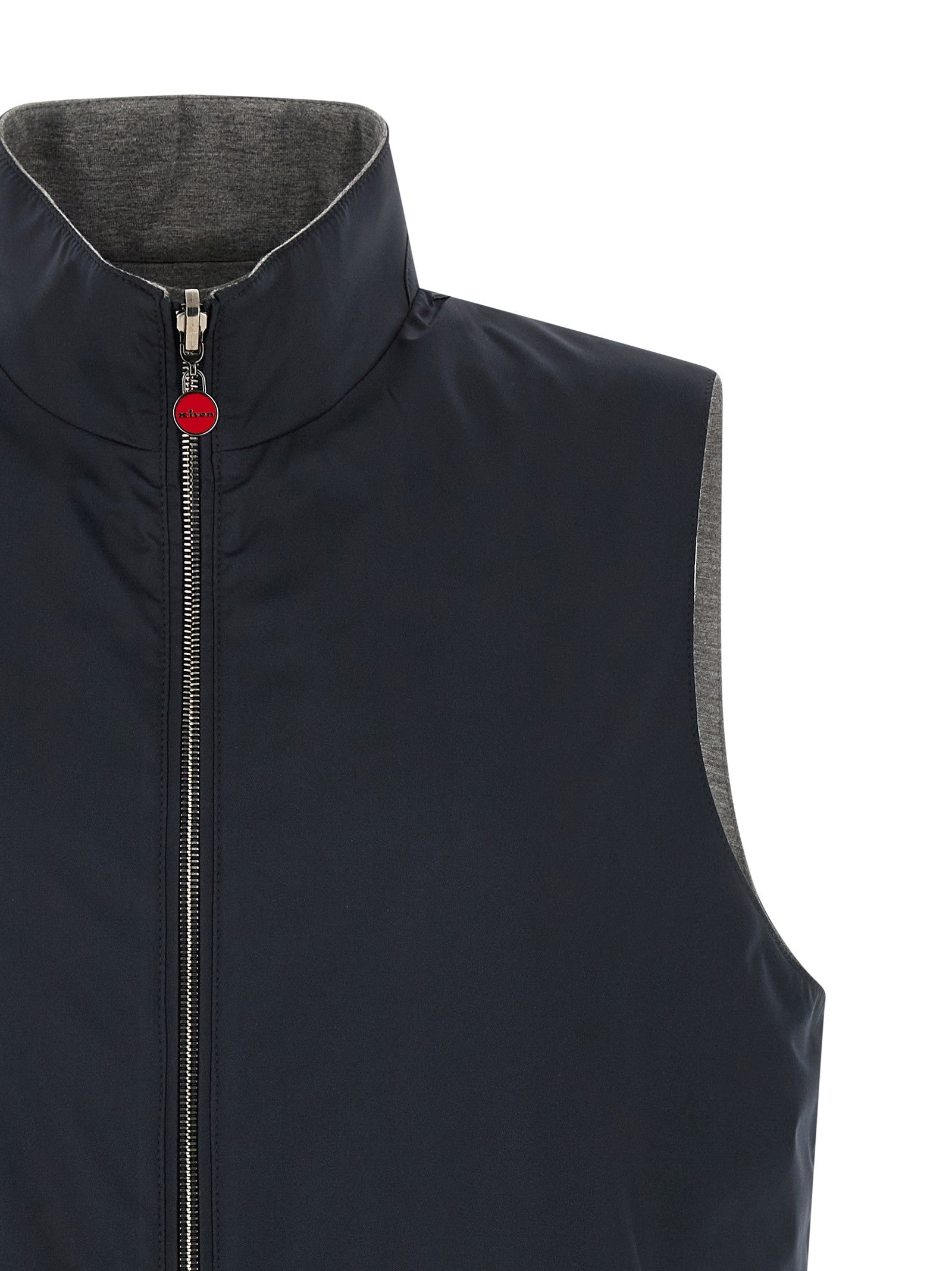 Kiton Double Face Nylon Vest Blue