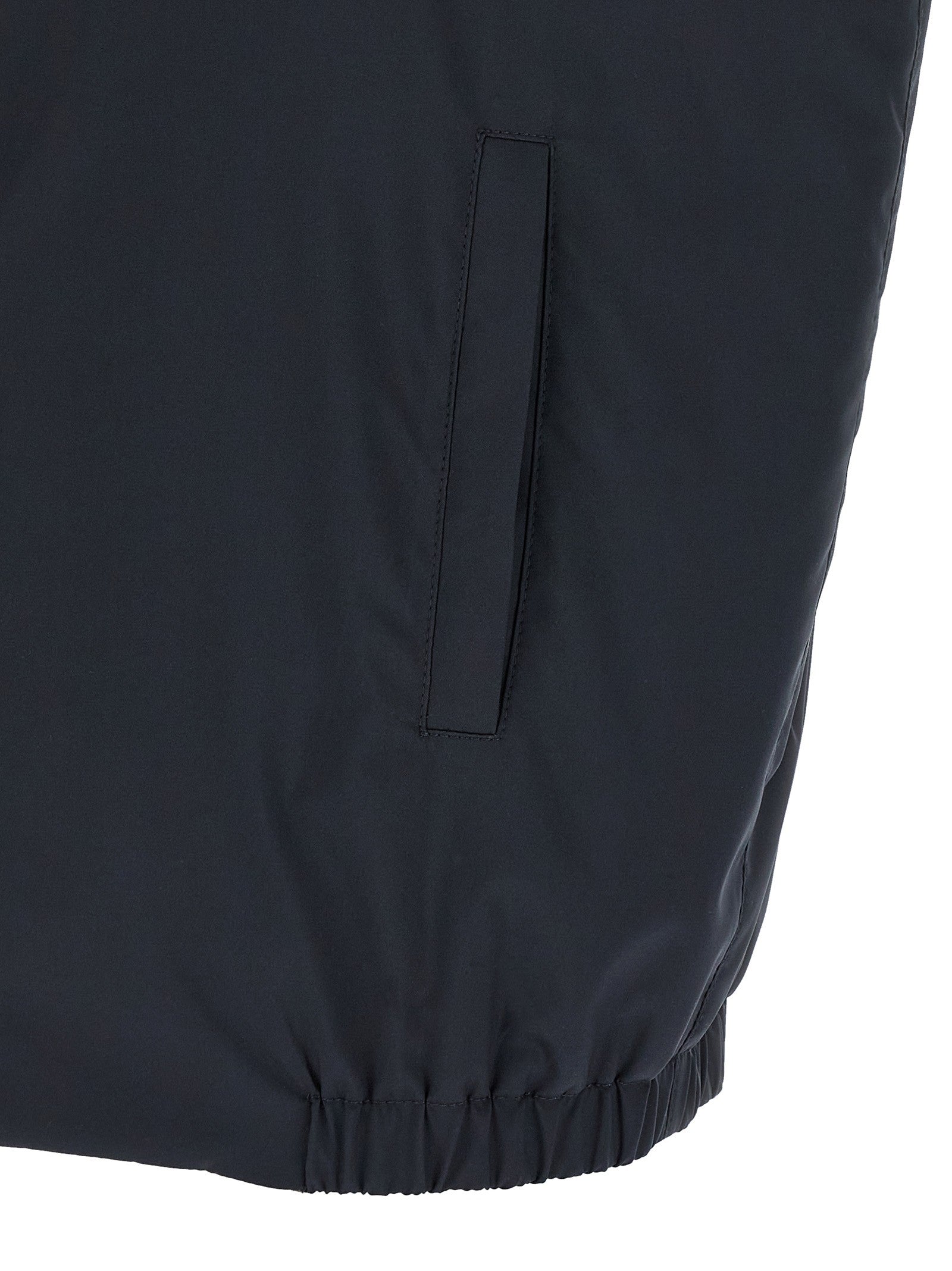 Kiton Double Face Nylon Vest Blue
