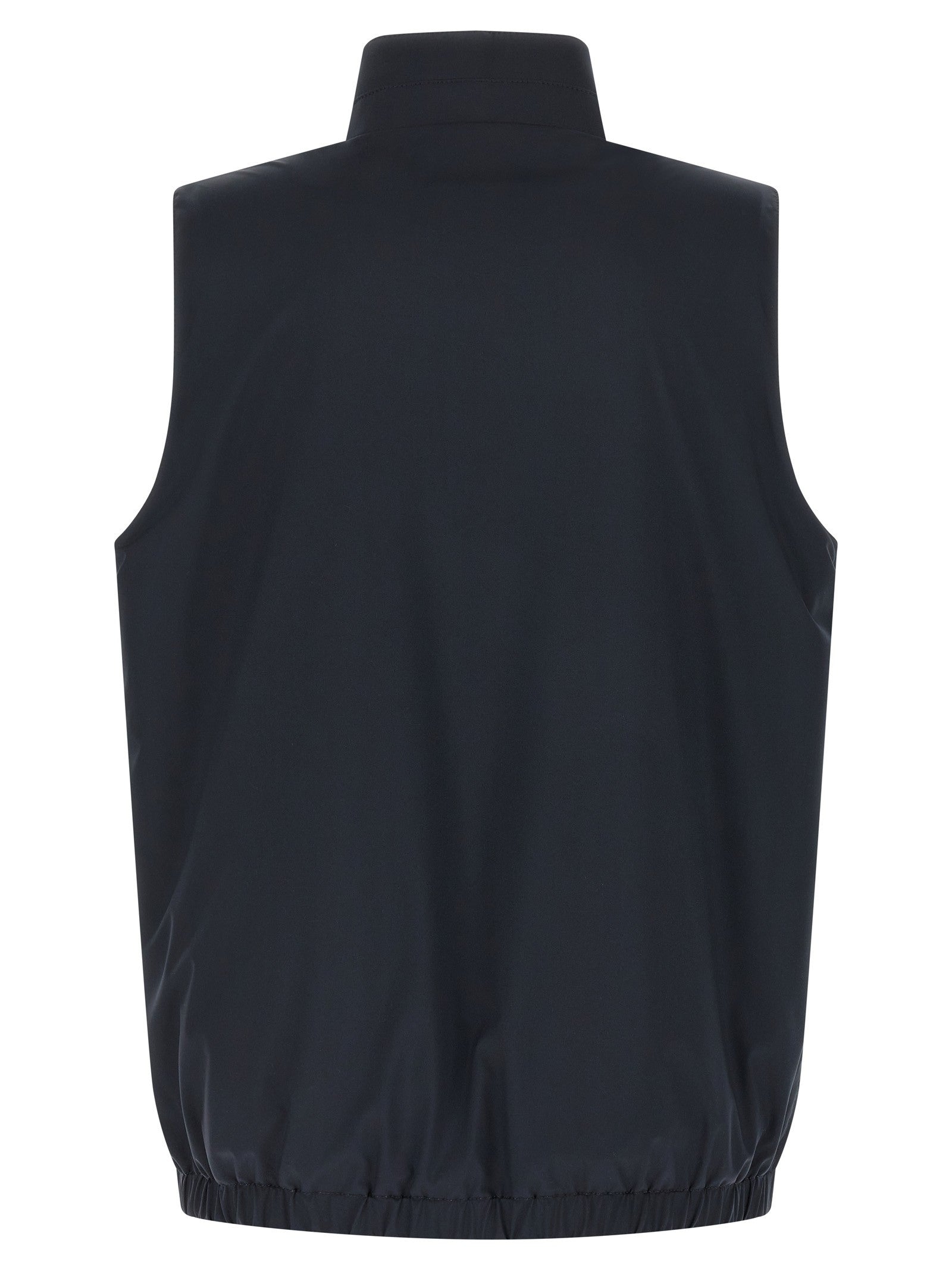 Kiton Double Face Nylon Vest Blue