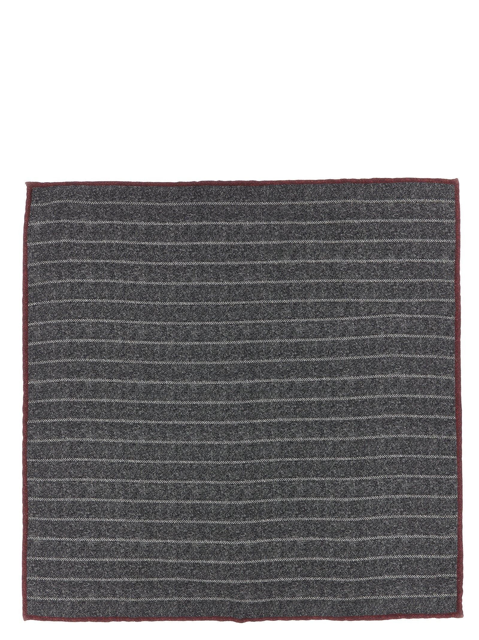 Brunello Cucinelli Double Face Pocket Clutch Grey