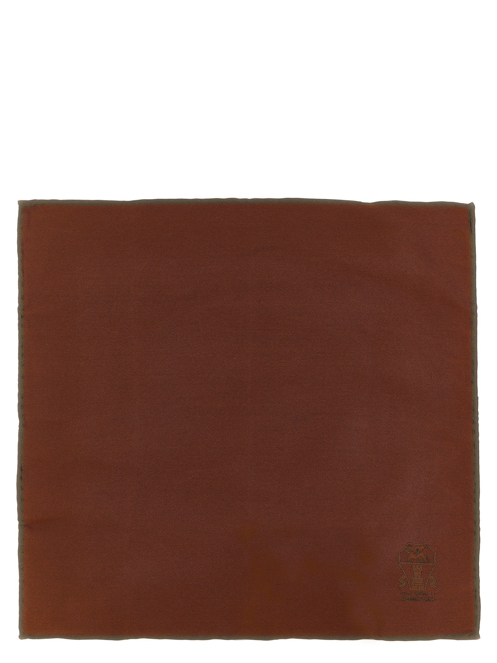 Brunello Cucinelli Double Face Pocket Clutch Brown