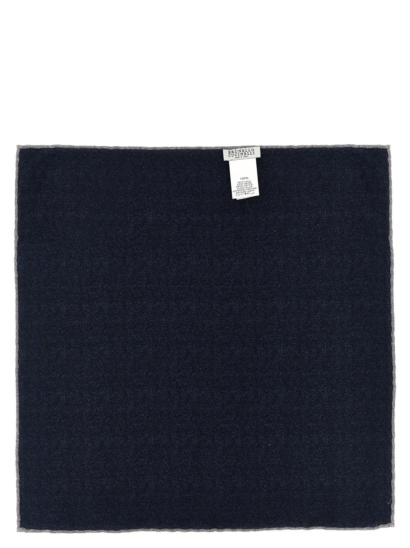 Brunello Cucinelli Double Face Pocket Clutch Blue