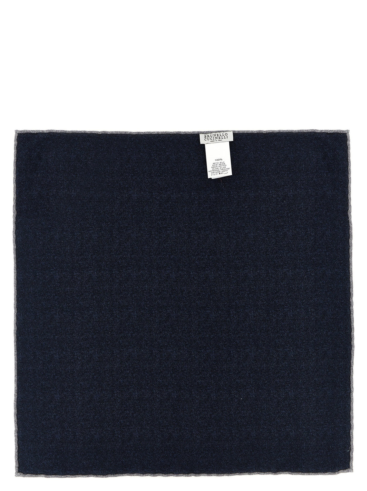 Brunello Cucinelli Double Face Pocket Clutch Blue, view 2