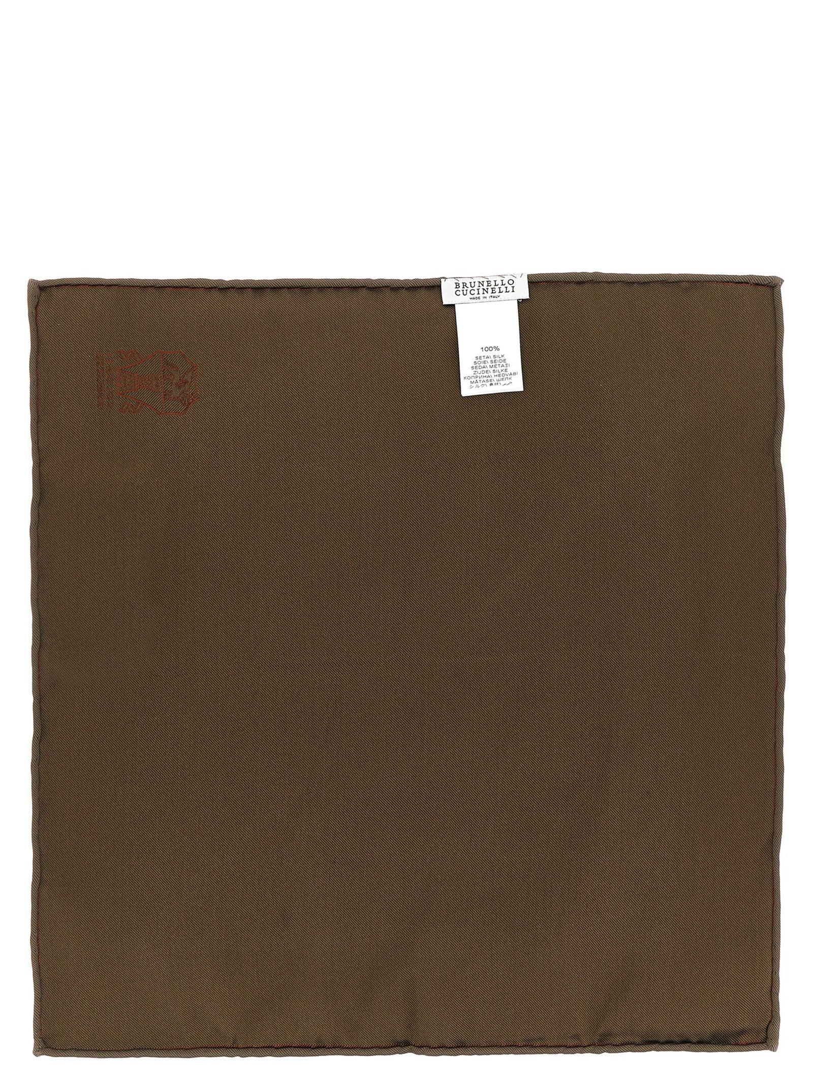 Brunello Cucinelli Double Face Pocket Clutch Brown