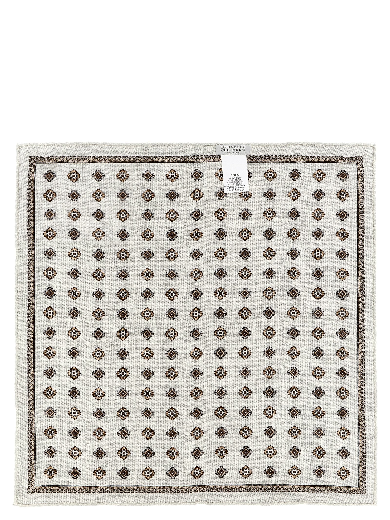 Brunello Cucinelli Double Face Pocket Clutch Gold