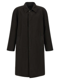 PRADA Double Face Raglan Coat Black