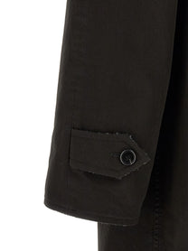 PRADA Double Face Raglan Coat Black