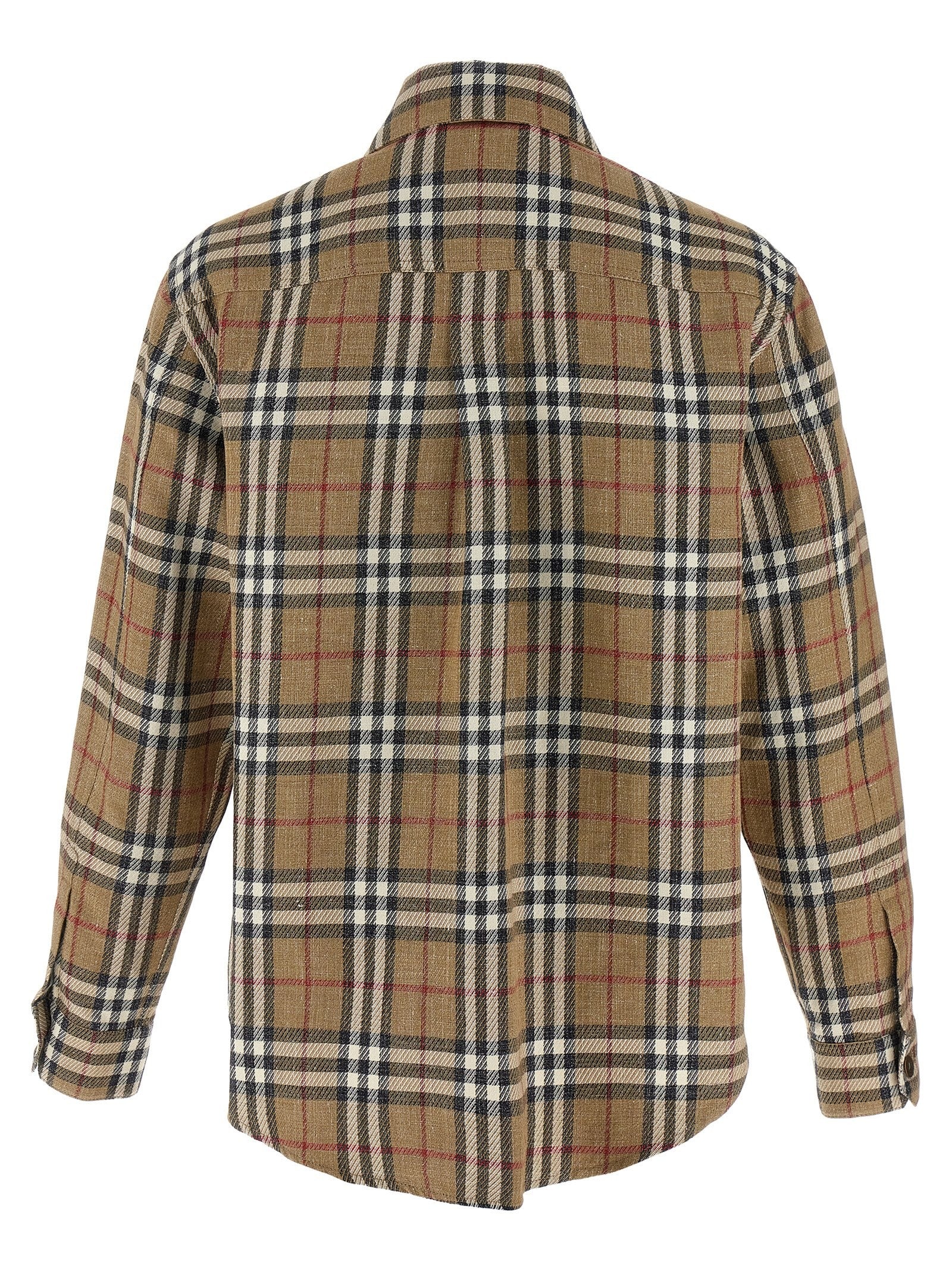 Burberry Double Face Shirt Brown