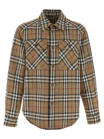 Burberry Double Face Shirt Brown