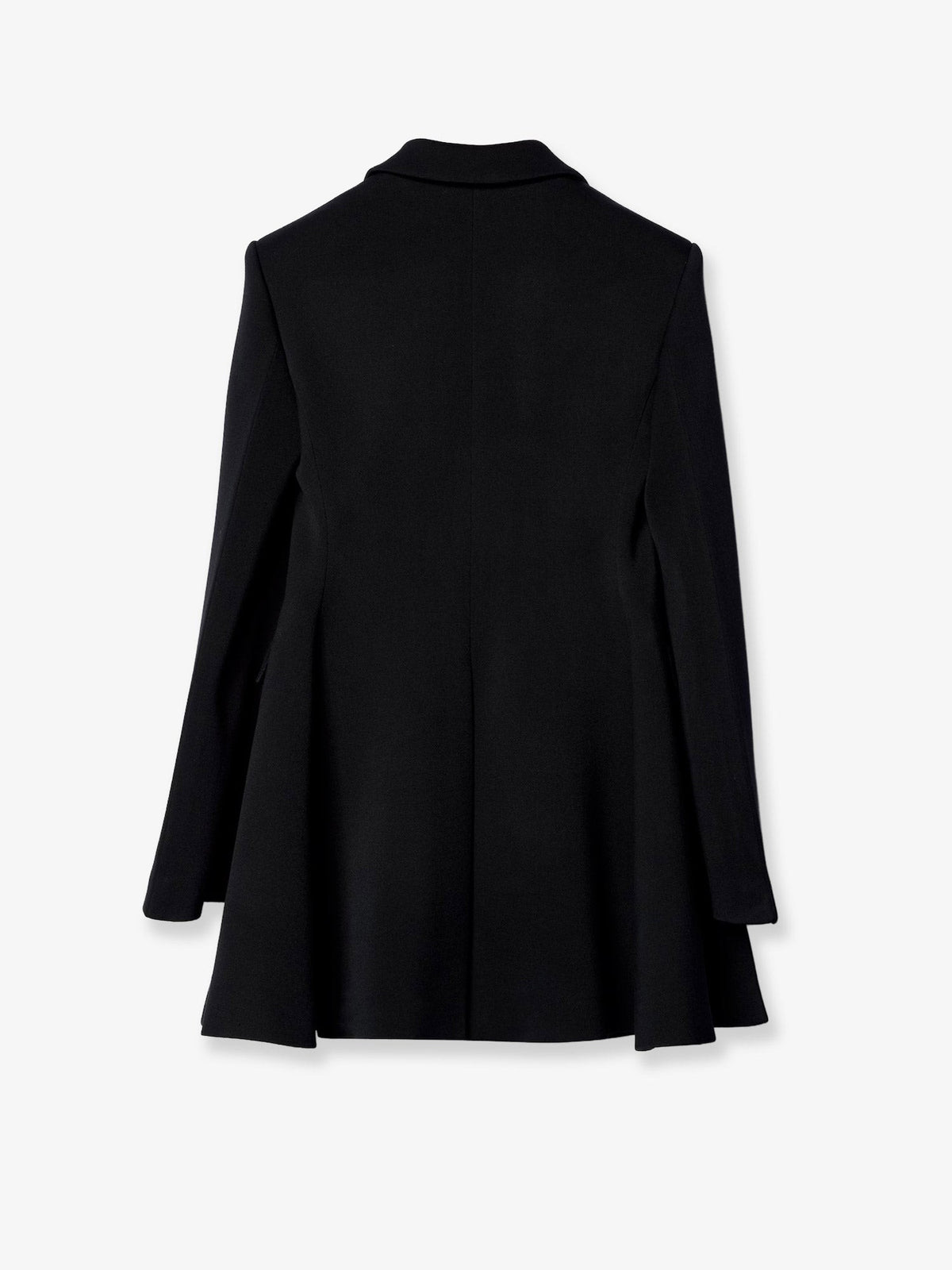 Celine Women's Double Faced Wool Tailored Coat Black
