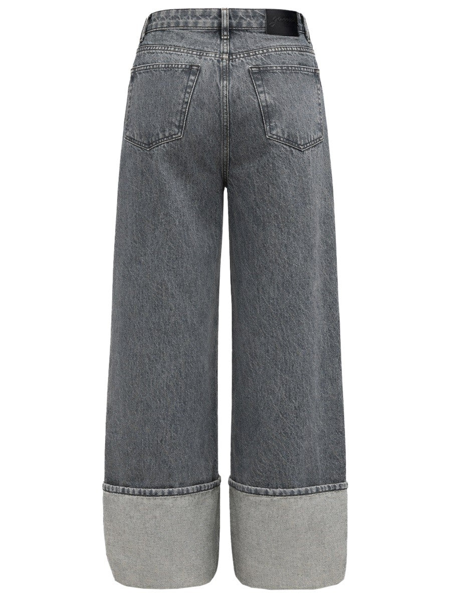Ganni Women's Double Fly Jeans Grey