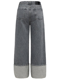 Ganni Women's Double Fly Jeans Grey