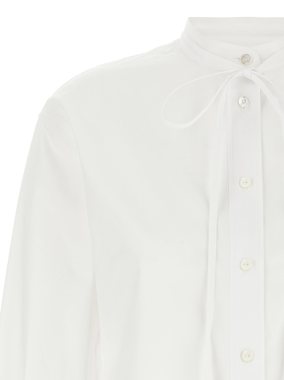 Gucci Double Embroidery Shirt White
