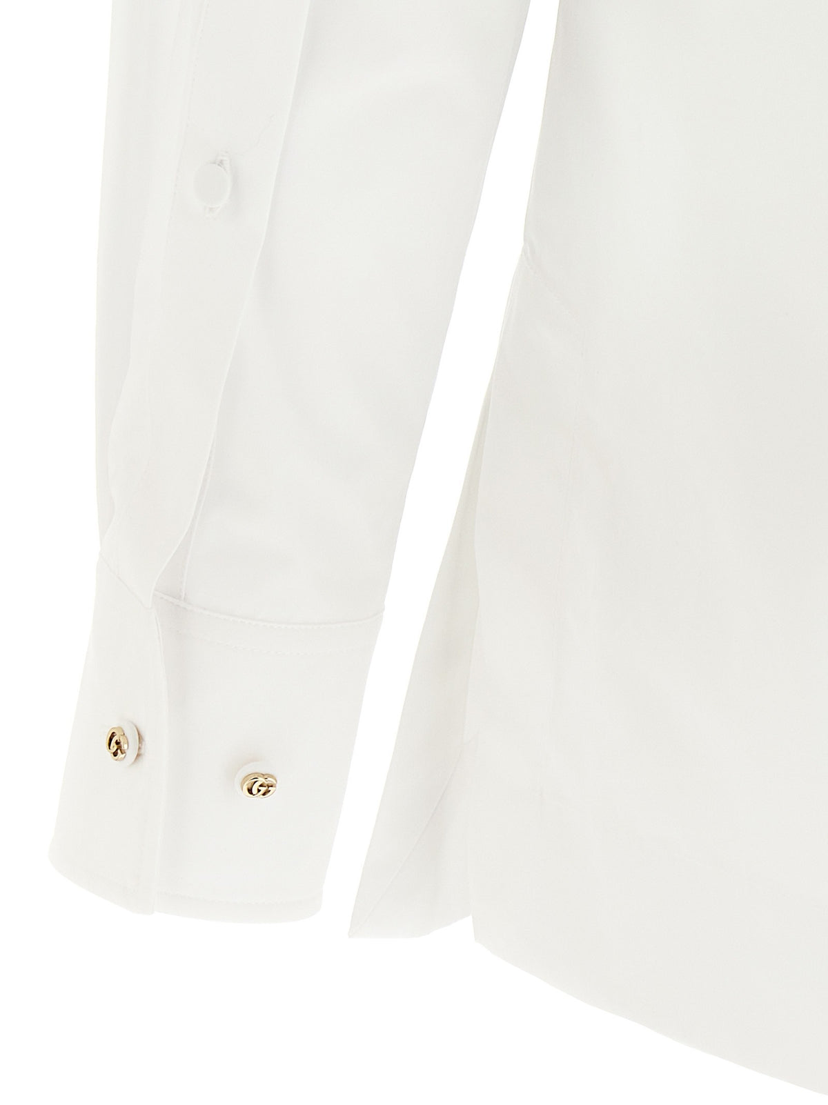 Gucci Double Embroidery Shirt White