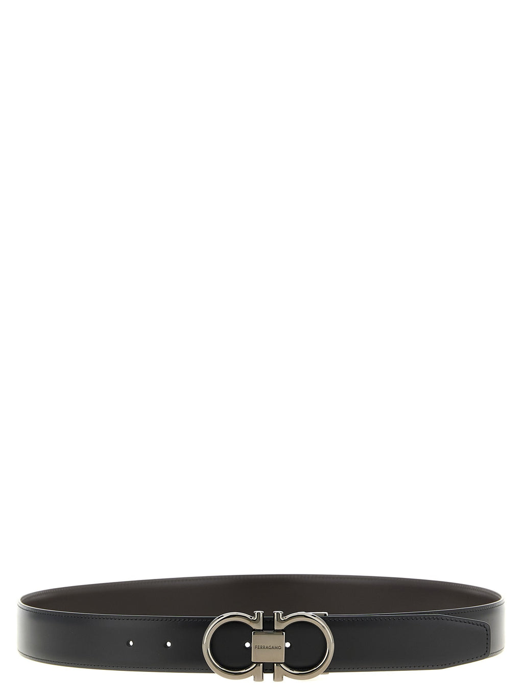 Ferragamo Double Gancini Reversible Belt Gold
