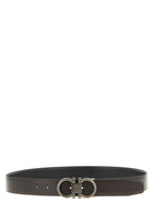 Ferragamo Double Gancini Reversible Belt Gold, view 2