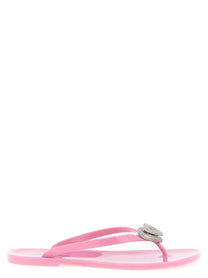 MACH &amp; MACH Double Heart Sandals Blue