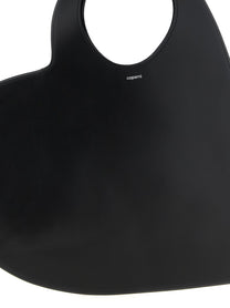 Coperni Double Heart Shoulder Bag Black