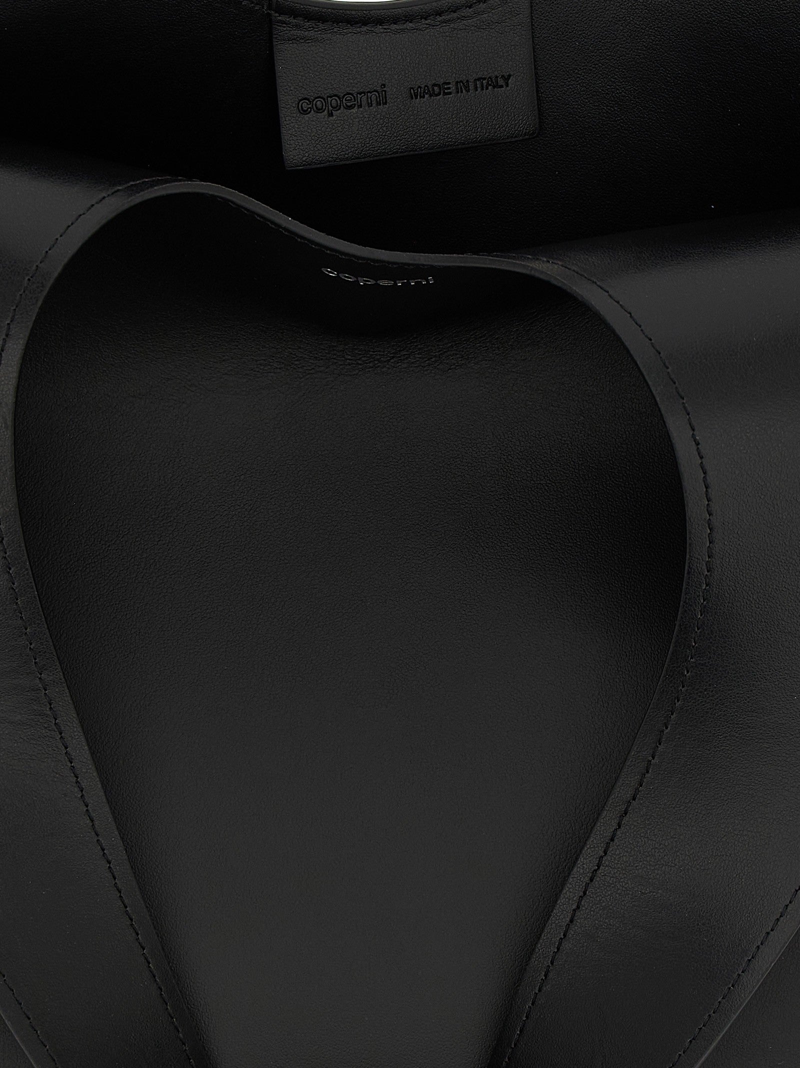 Coperni Double Heart Shoulder Bag Black