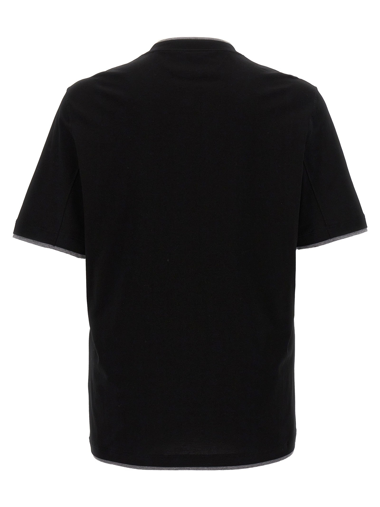 Brunello Cucinelli Double Hem Shirt Black