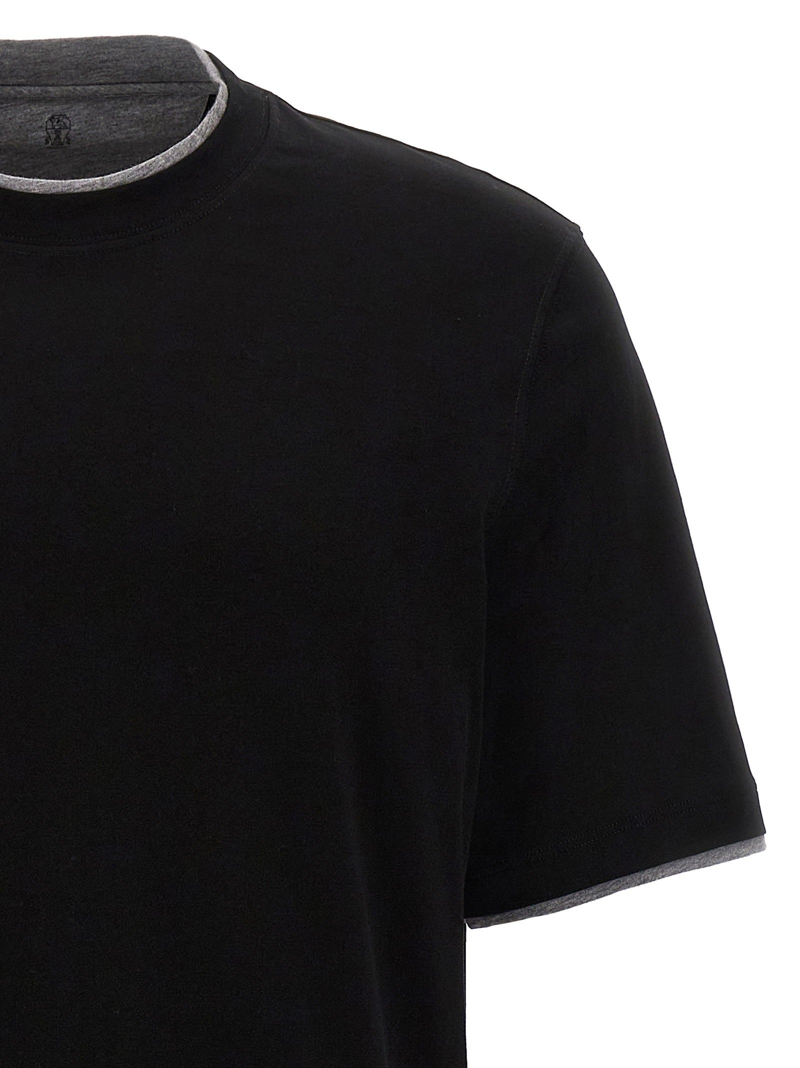 Brunello Cucinelli Double Hem Shirt Black