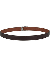Ferragamo Men's Double Hooks Belt Brown