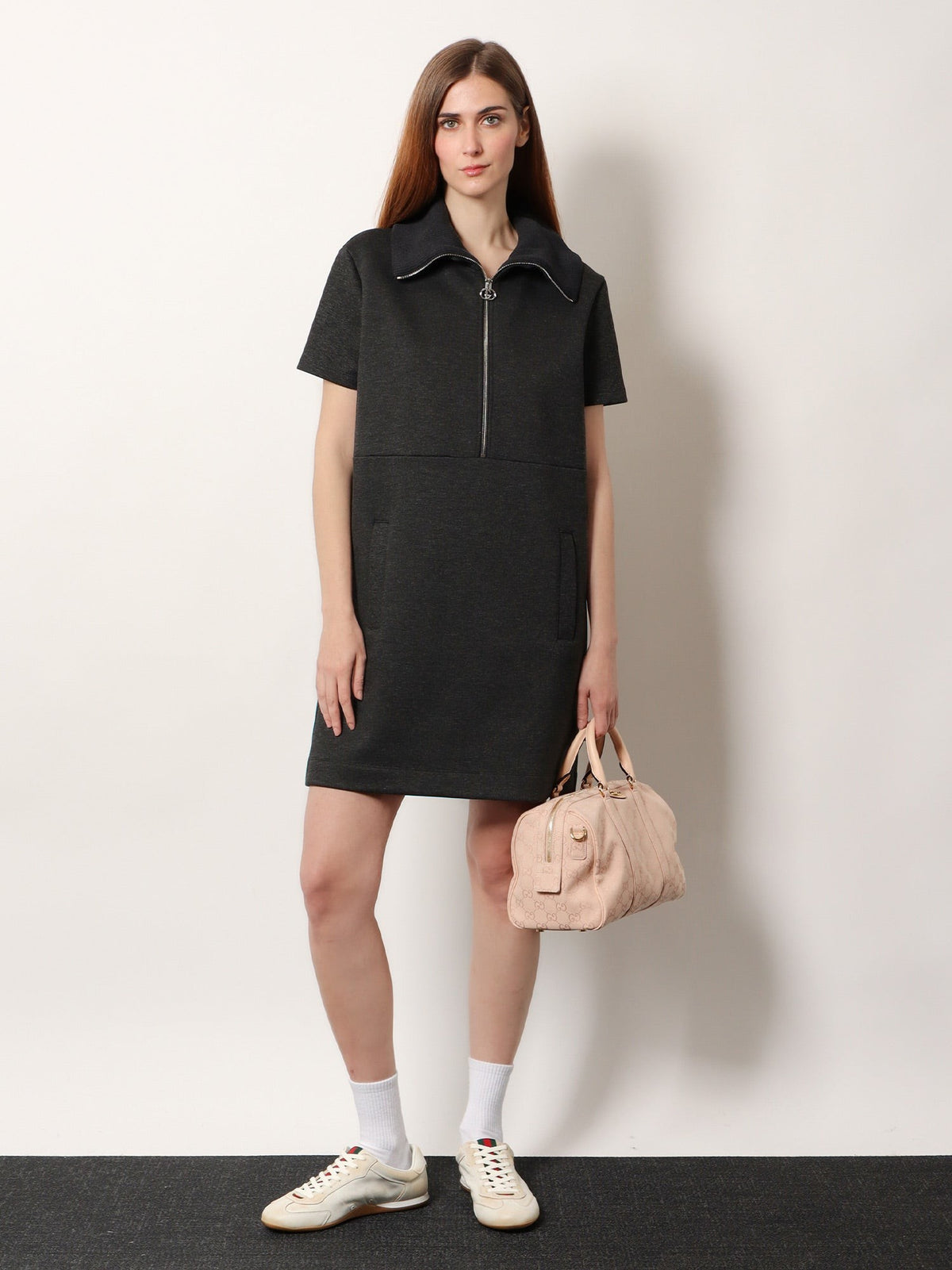 Gucci Women's Double Jersey Dress Grey, view 2
