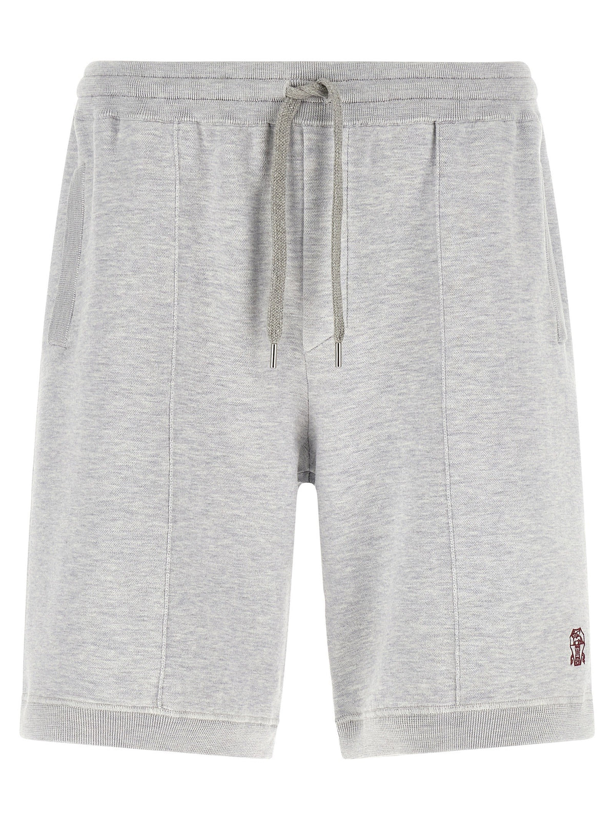 Brunello Cucinelli Double Knit Bermuda Shorts Grey