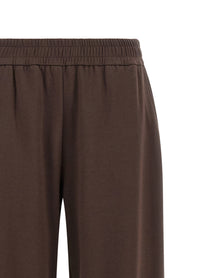 Moncler Double Knit Joggers Brown