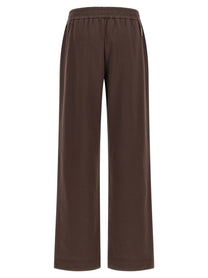 Moncler Double Knit Joggers Brown