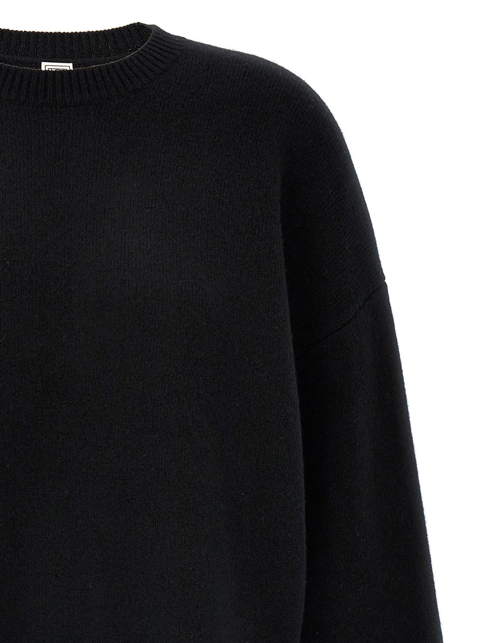 Toteme Double Knit Sweater Black