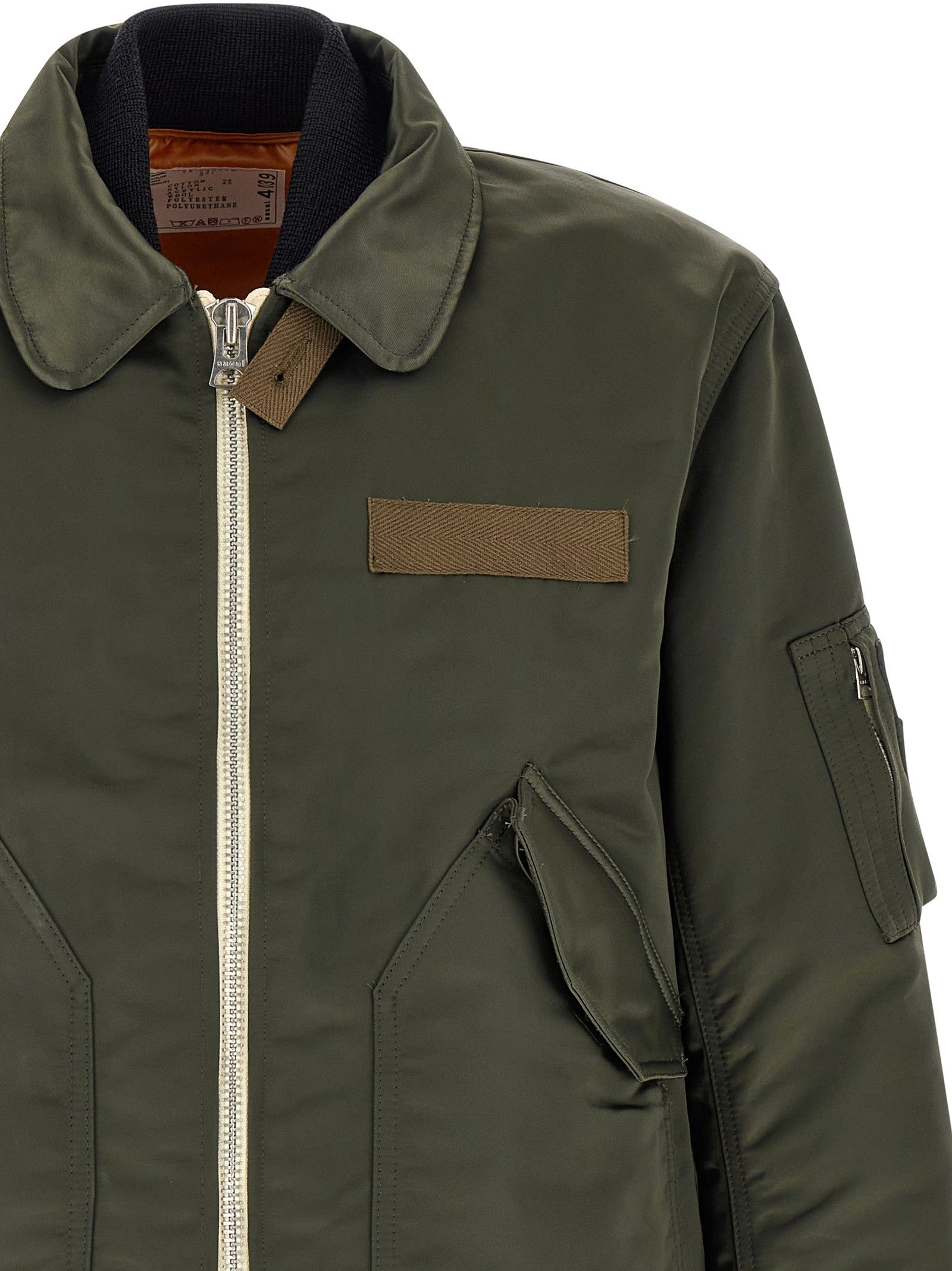 Sacai Double Layer Blouson Green