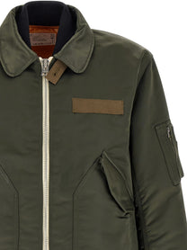 Sacai Double Layer Blouson Green