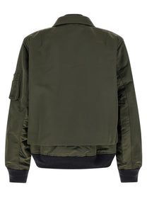 Sacai Double Layer Blouson Green