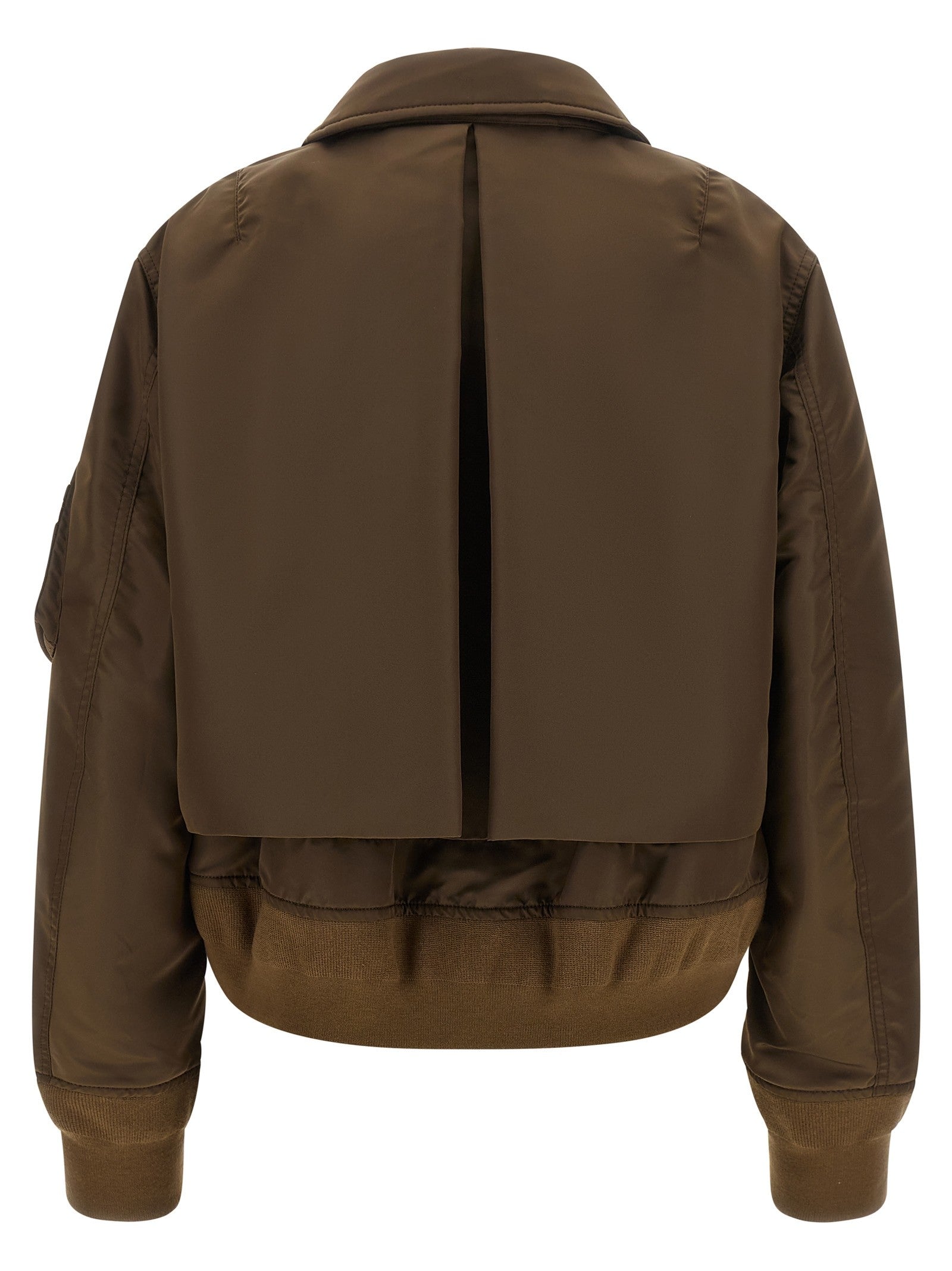 Sacai Double Layer Blouson Brown
