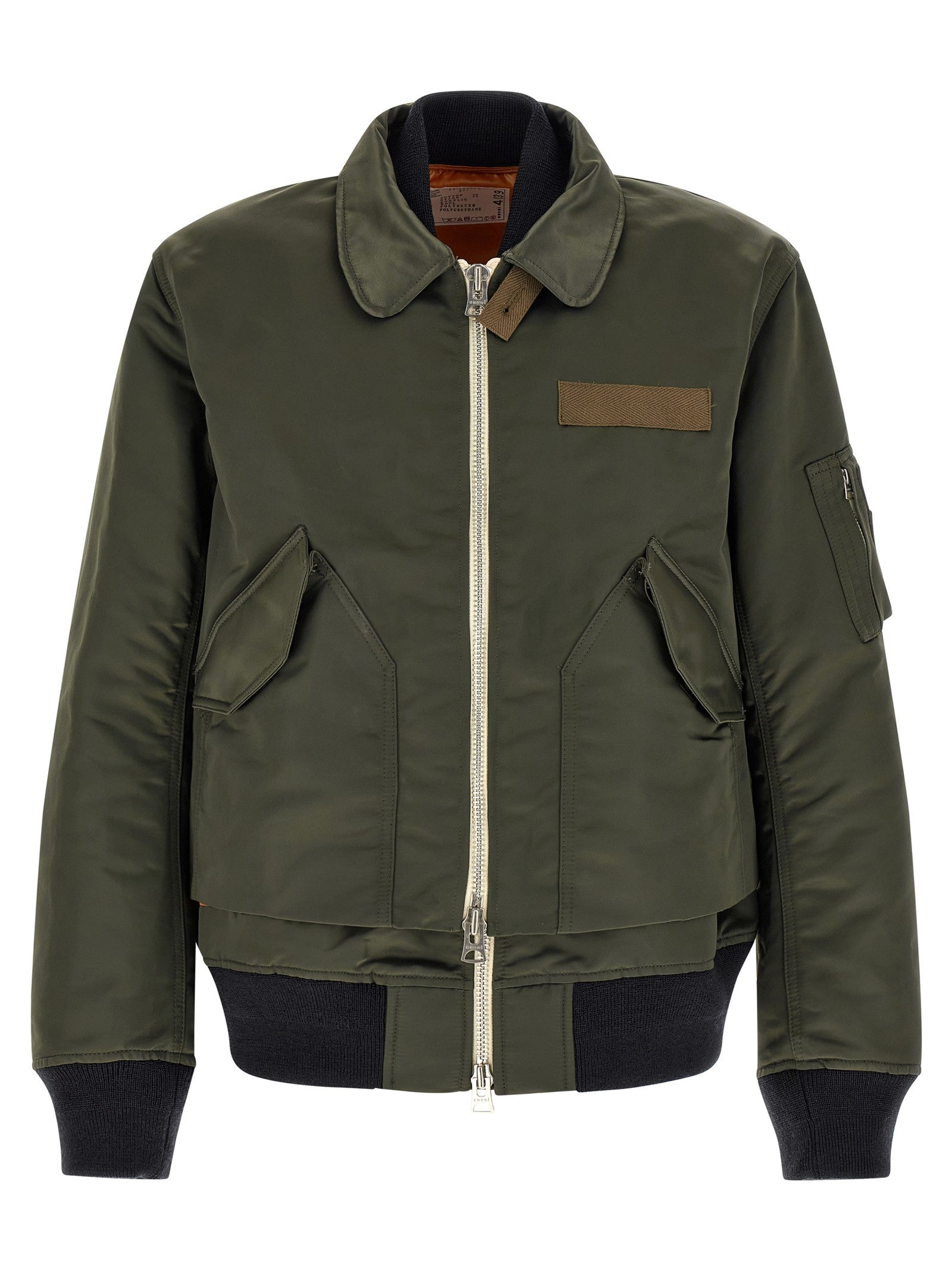 Sacai Double Layer Blouson Green