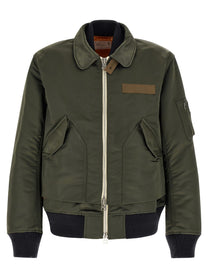 Sacai Double Layer Blouson Green