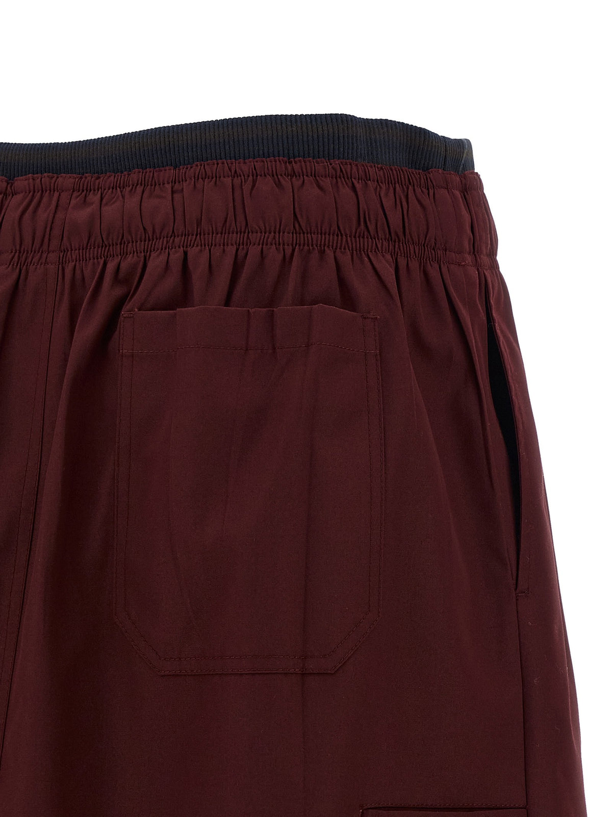 PRADA Double Layer Elastic Skirt Red