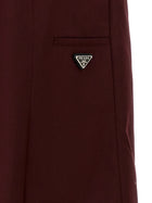 PRADA Double Layer Elastic Skirt Red