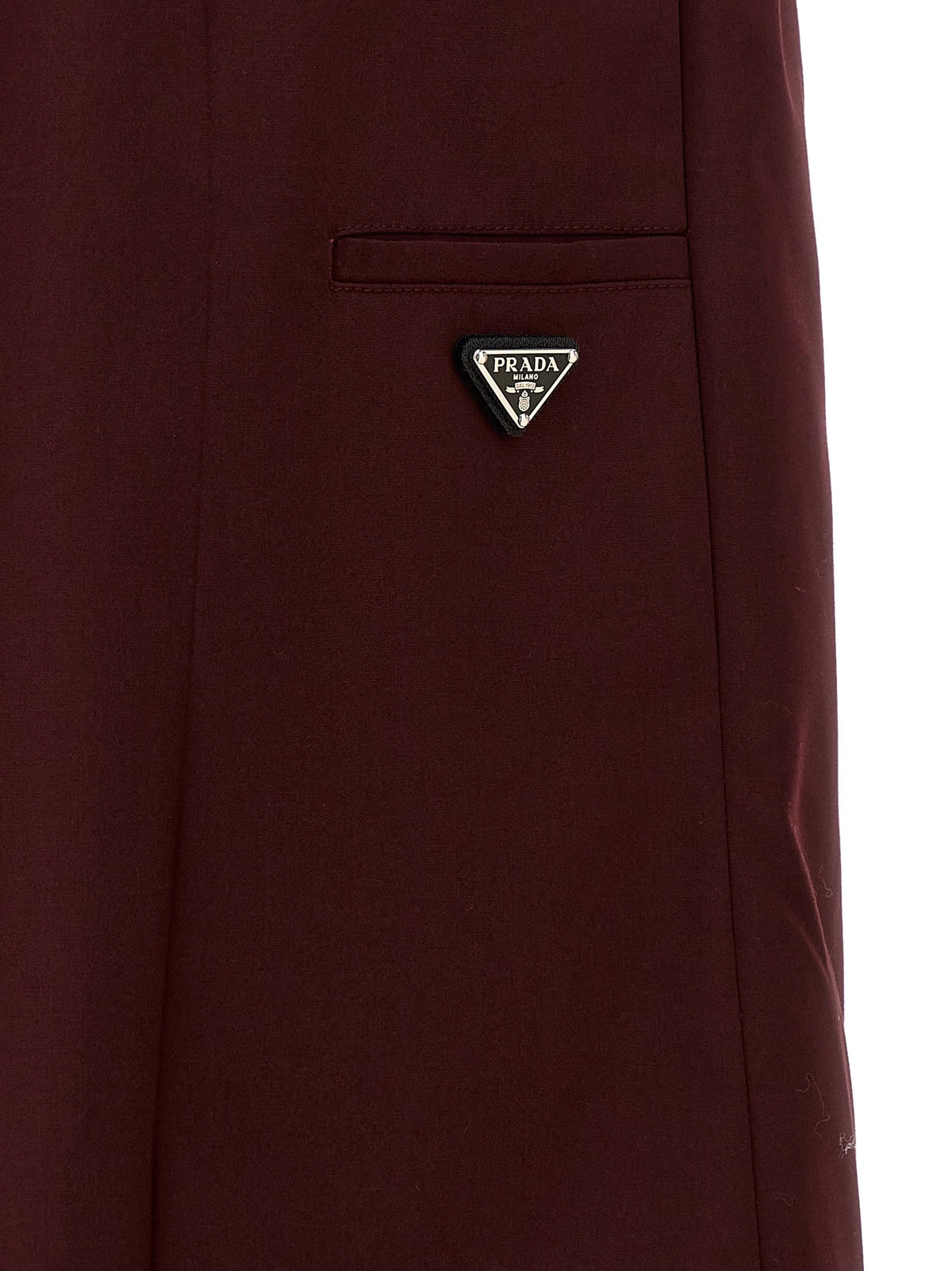 PRADA Double Layer Elastic Skirt Red