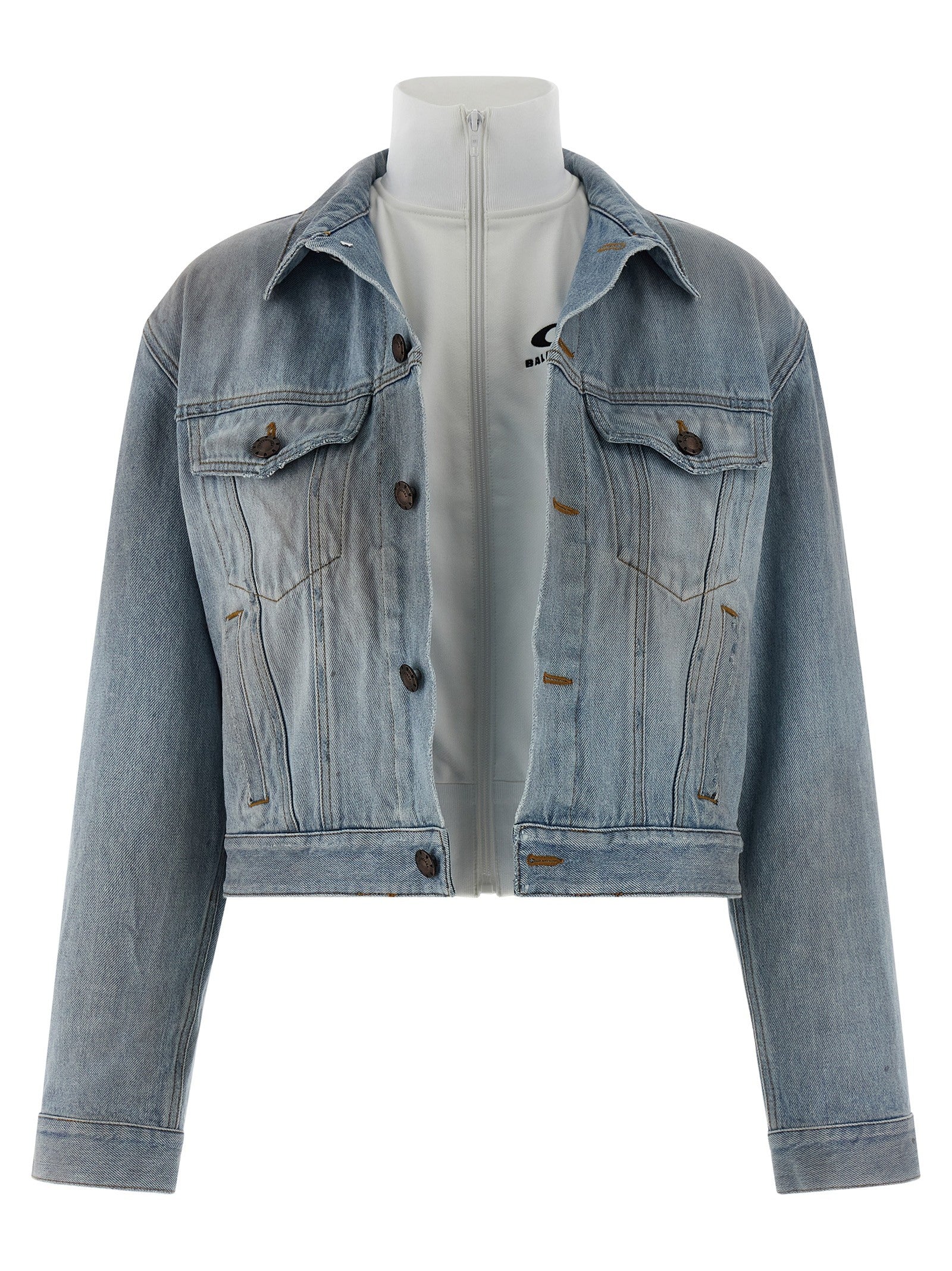 Balenciaga Double Layer Jacket Blue