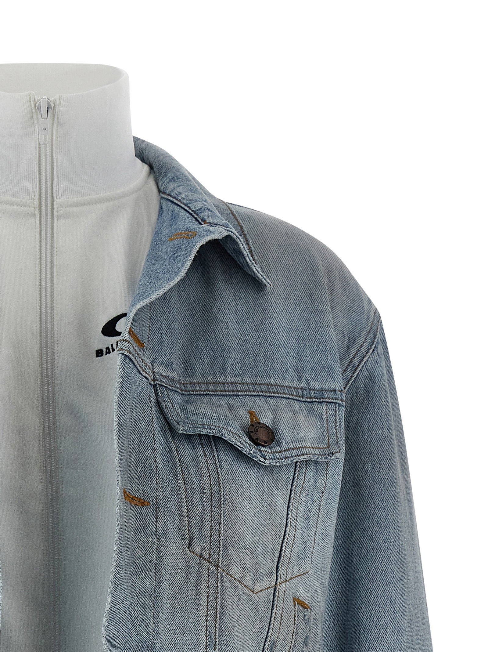 Balenciaga Double Layer Jacket Blue