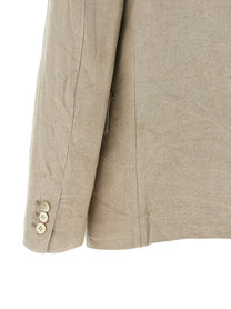 Comme Des Garçons Double Layer Lapel Blazer Beige