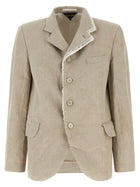 Comme Des Garçons Double Layer Lapel Blazer Beige