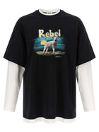 Moschino Double Layer Rebel Shirt Gold