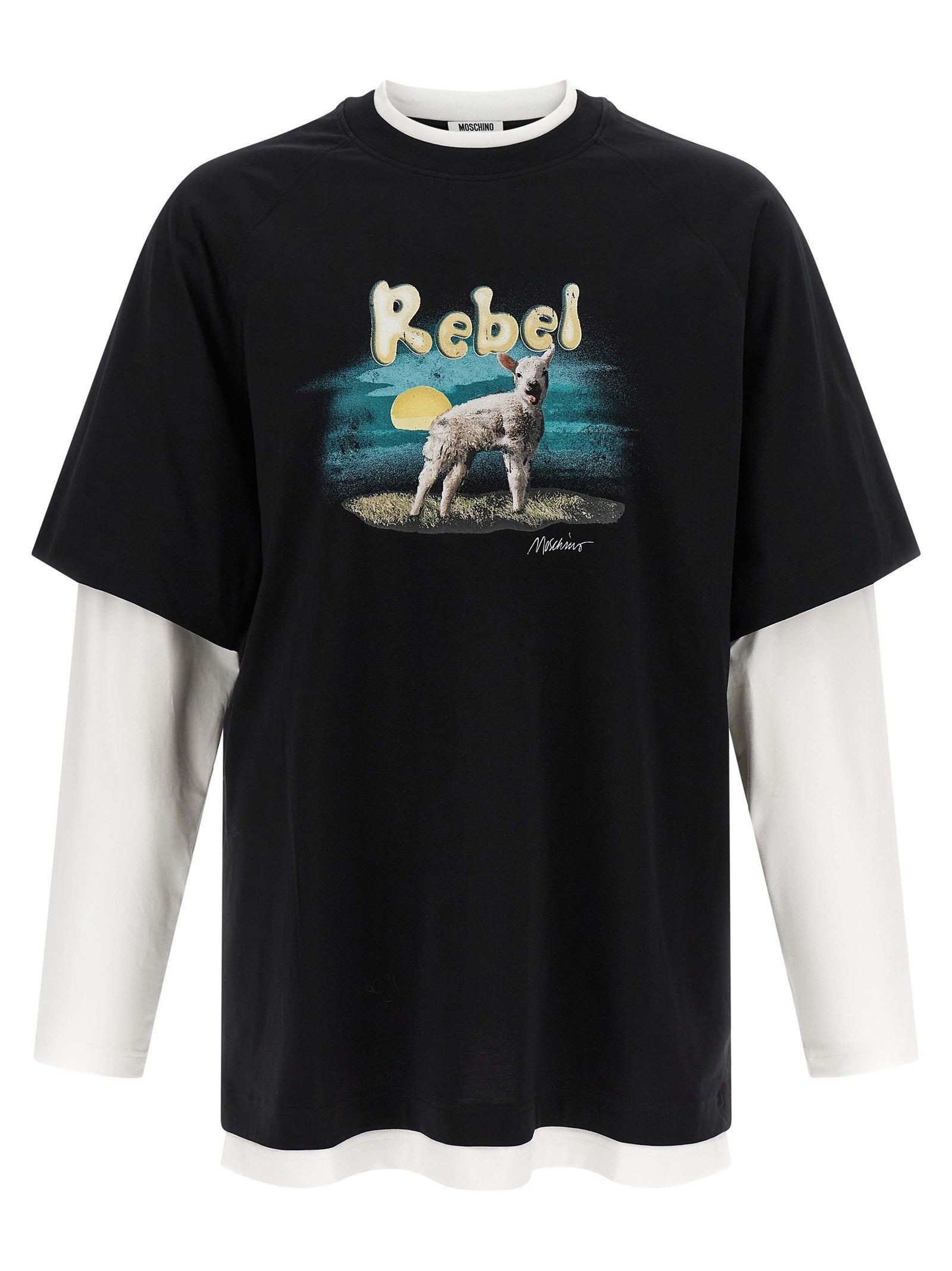 Moschino Double Layer Rebel Shirt Gold