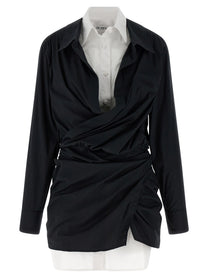 The Attico Double Layer Shirt Dress White